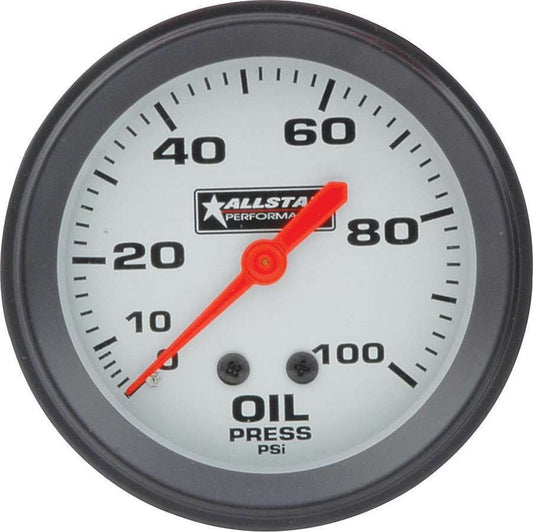 Allstar Performance ALL Oil Pressure Gauge 0-100PSI 2-5/8in ALL80095
