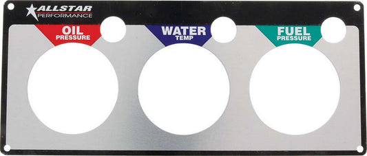 Allstar Performance Replacement 3 Gauge Panel OP/WT/FP ALL80127