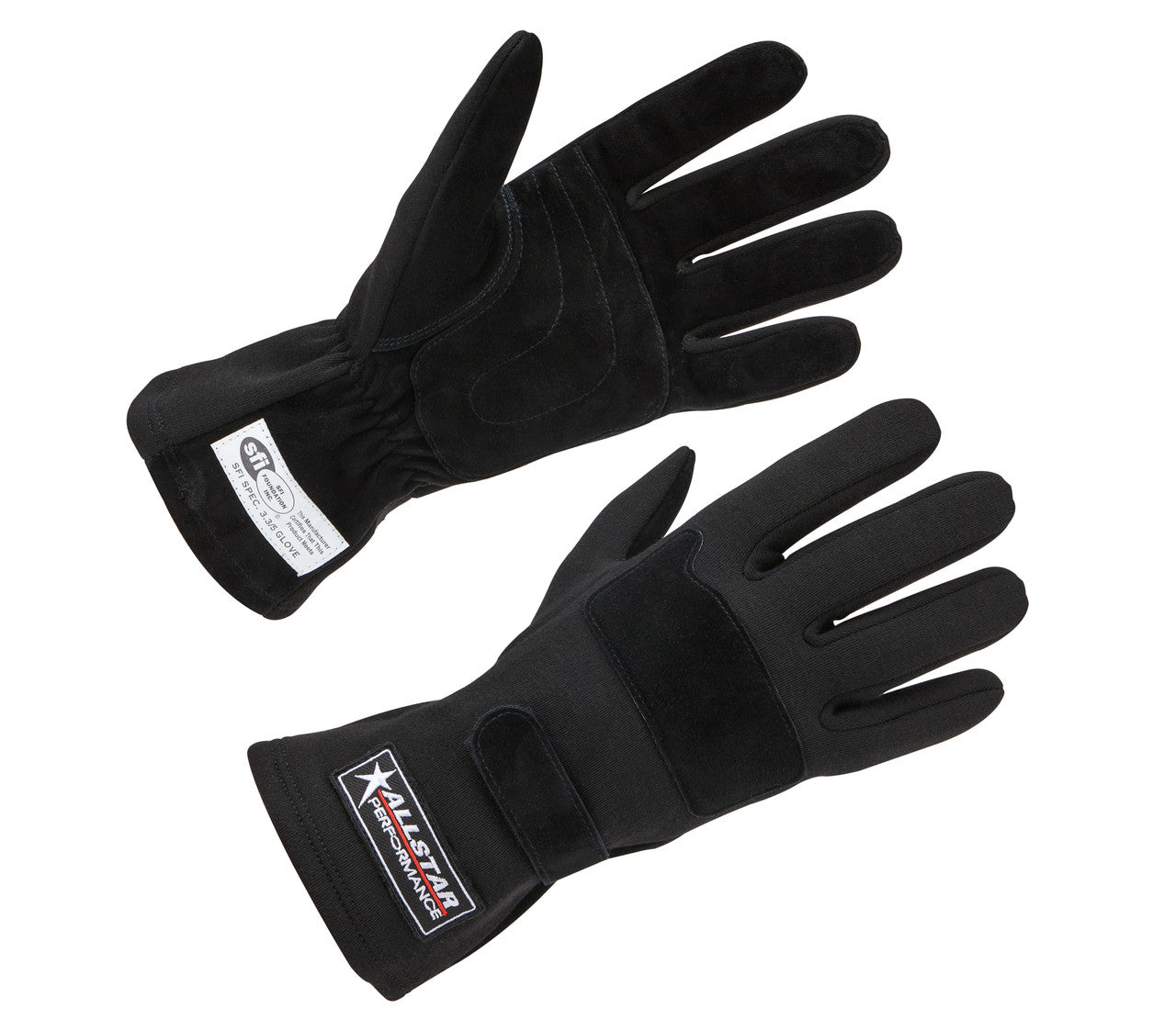 Allstar Performance Racing Gloves SFI 3.3/5 D/L Black X-Large ALL915015