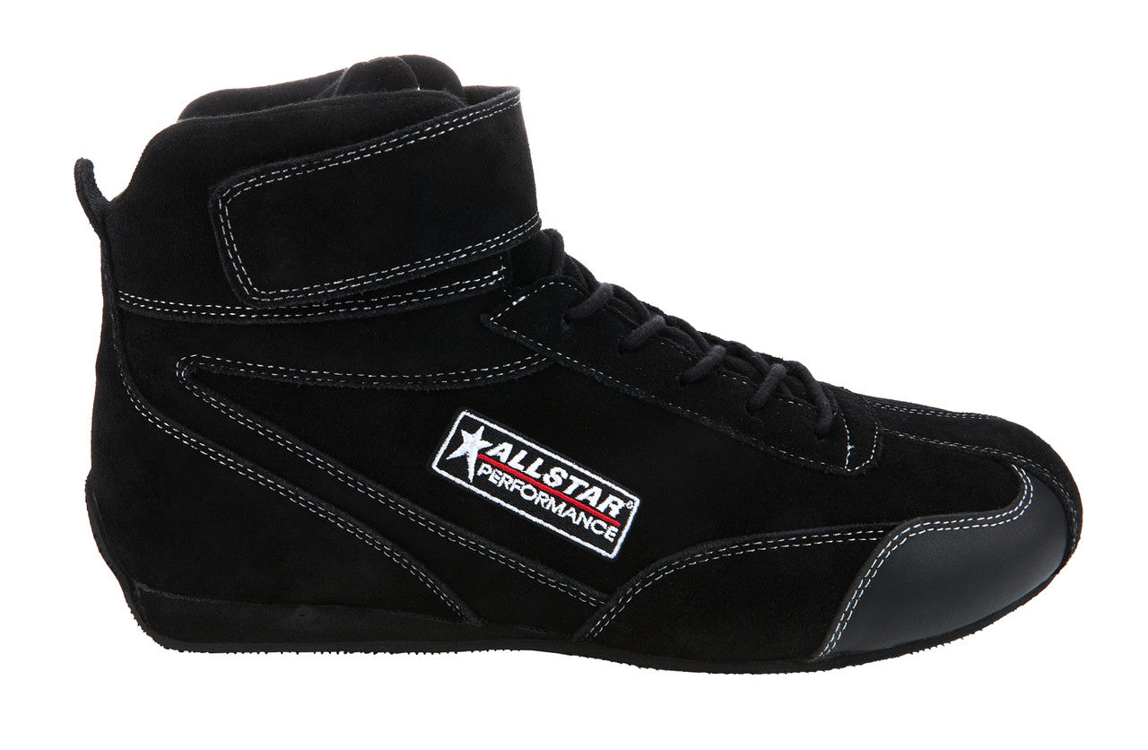 Allstar Performance Driving Shoes SFI 3.3/5 Mid-Top Pro Series Black 12.5 ALL918133