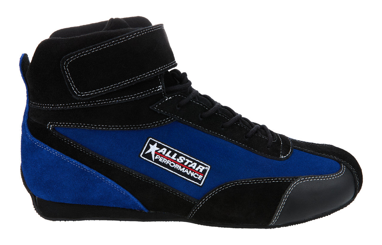 Allstar Performance Driving Shoes SFI 3.3/5 Mid-Top Pro Series Black/Blue 11 ALL918230