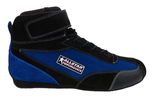 Allstar Performance Driving Shoes SFI 3.3/5 Mid-Top Pro Series Black/Blue 12 ALL918232