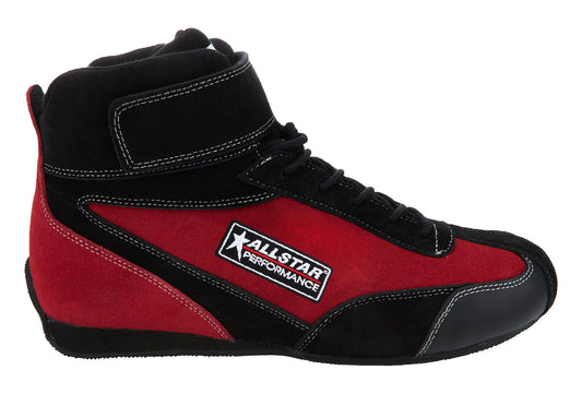 Allstar Performance Driving Shoes SFI 3.3/5 Mid-Top Pro Series Black/Red 13 ALL918734