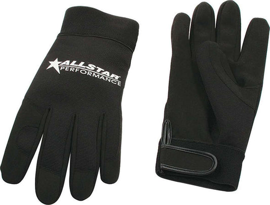 Allstar Performance Allstar Gloves Black Med Crew Gloves ALL99940