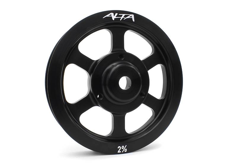 ALTA Performance AMP-ENG-520 Lightweight Crank Pulley, +2% Boost for 2002-2008 MINI Cooper S / John Cooper Works (R52/R53)
