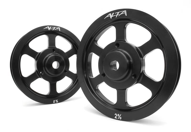 ALTA Performance AMP-ENG-520 Lightweight Crank Pulley, +2% Boost for 2002-2008 MINI Cooper S / John Cooper Works (R52/R53)