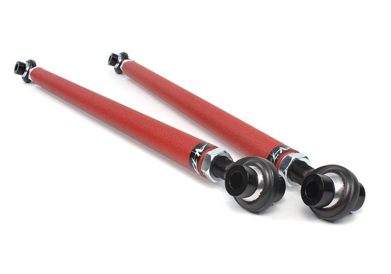 ALTA Performance AMP-SUS-100 Adjustable Rear Control Arms, Pair (Red) for 2002-2013 MINI Cooper / Cooper S / John Cooper Works (R50-R59)
