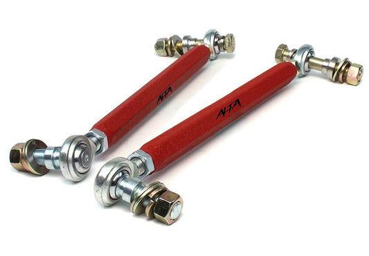 ALTA Performance AMP-SUS-400 Adjustable Front Sway Bar End Links, Pair (Red) for 2002-2013 MINI Cooper / Cooper S / John Cooper Works (R50-R59)