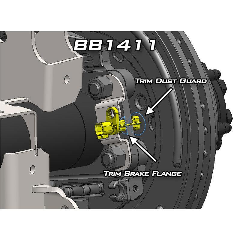 Artec Industries BB1411 1 Ton 14 Bolt ABS Sensor Mounts Pair for 2007-2018 Jeep Wrangler JK