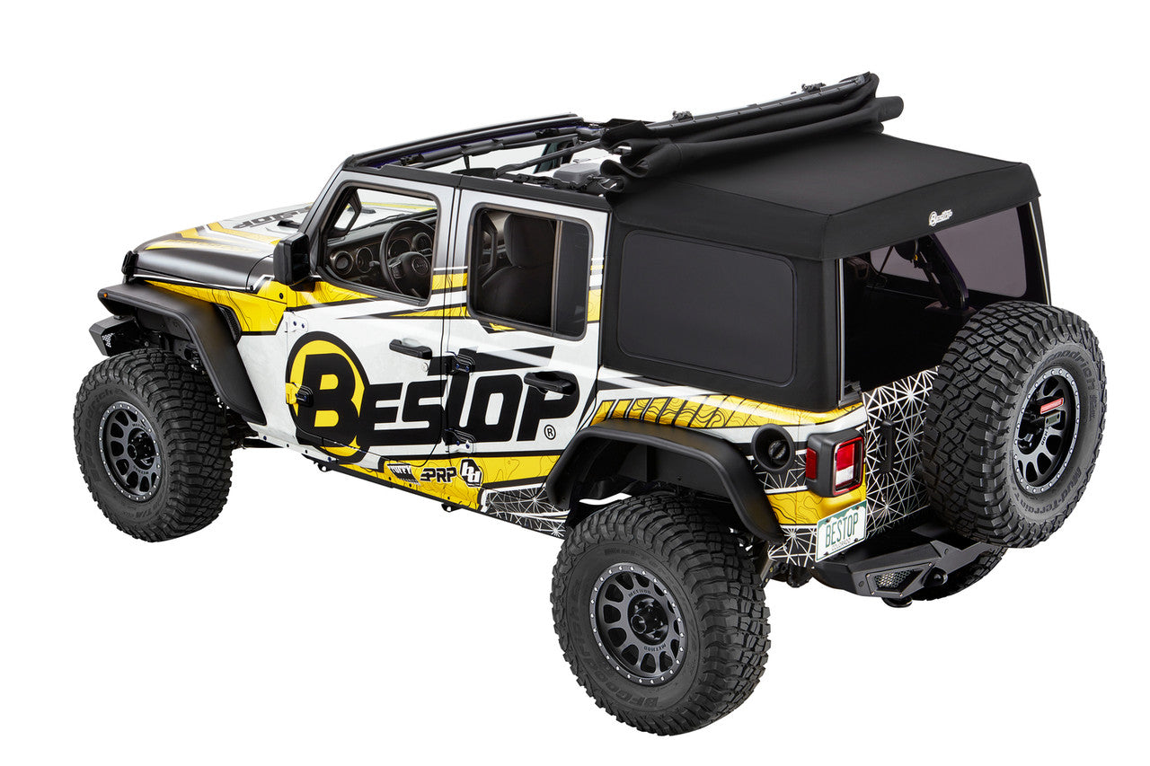 Bestop Supertop Ultra Softgoods Box 1 Black Twill for 18-26 Jeep Wrangler JL