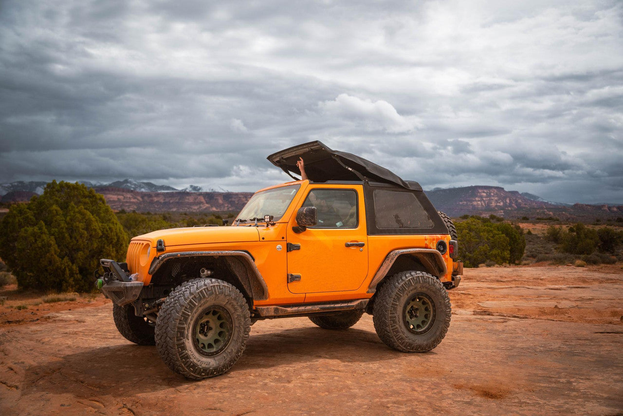 Bestop Trektop Glide Softgoods Box 1 Black Twill for 18-26 Jeep Wrangler JL