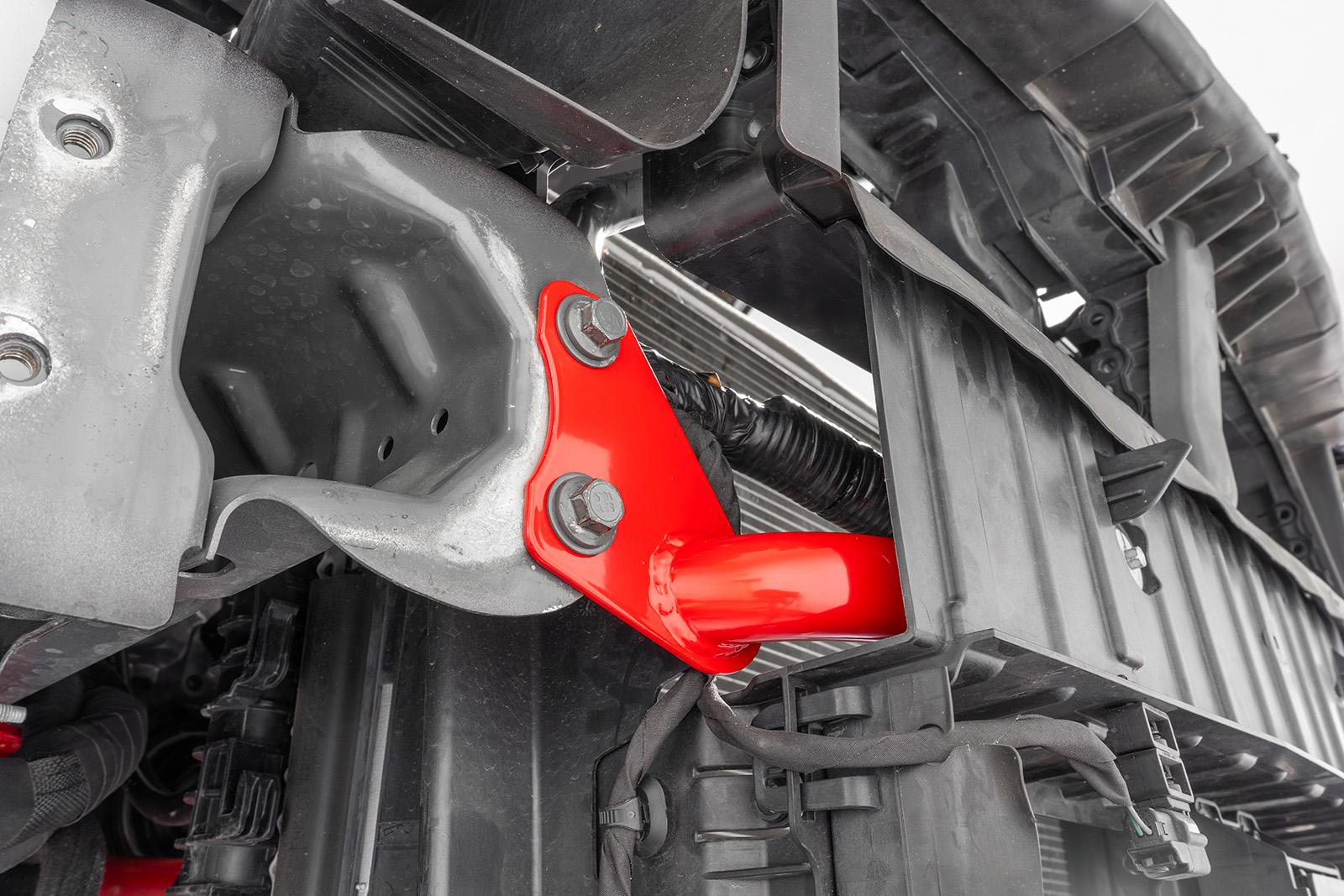 BMR Suspension 24-26 Ford Mustang Front Bumper Support - Red