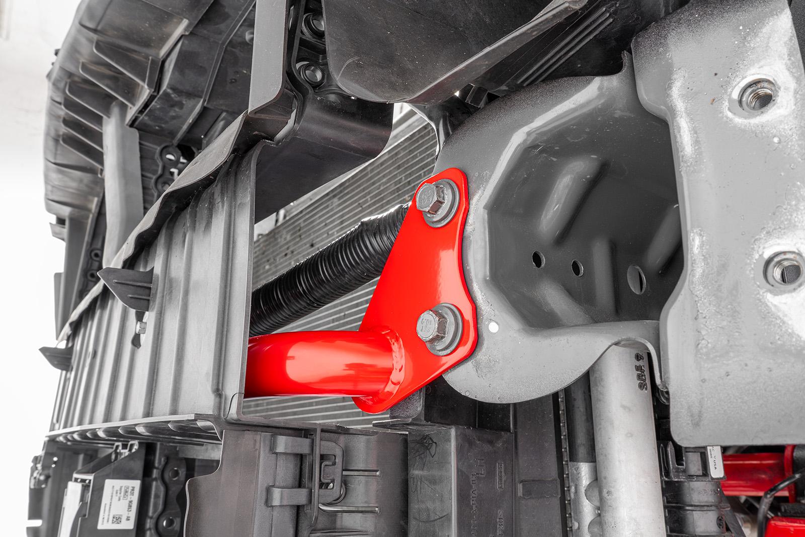 BMR Suspension 24-26 Ford Mustang Front Bumper Support - Red