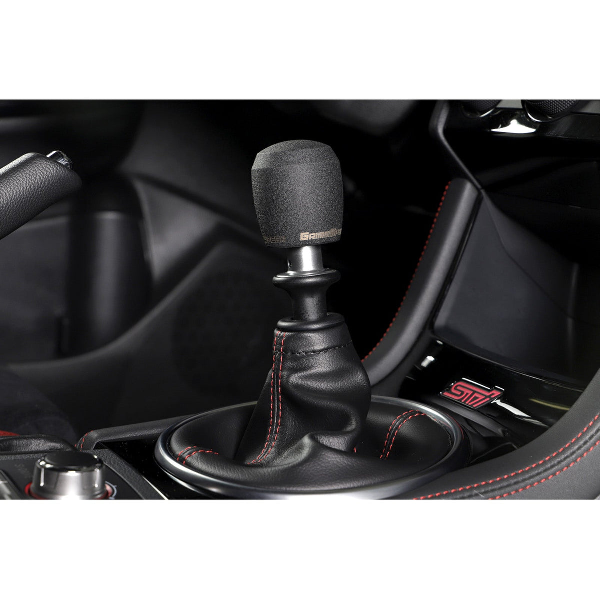 GrimmSpeed GRM038012 Stubby Shift Knob Black Delrin - M12x1.25