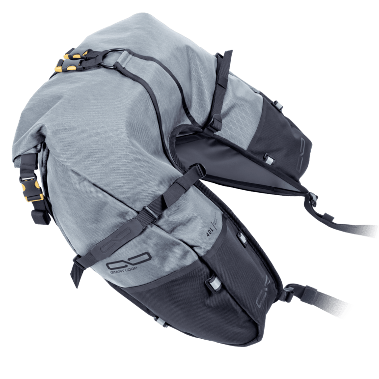 Giant Loop CSB25-G Coyote Saddlebag 39L Gray Motorcycle