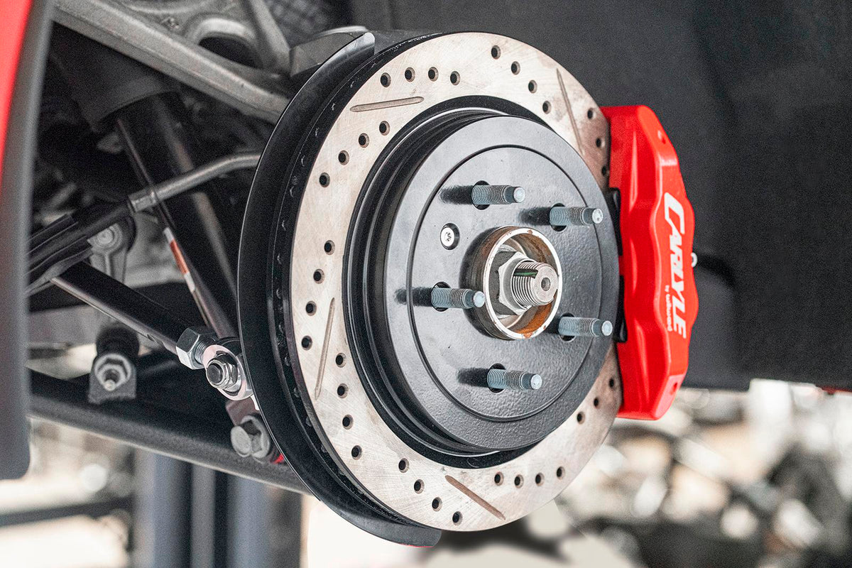 BMR 2014-2019 Chevrolet Corvette 15in Conversion Kit with Drilled & Slotted Rotors & Red Calipers