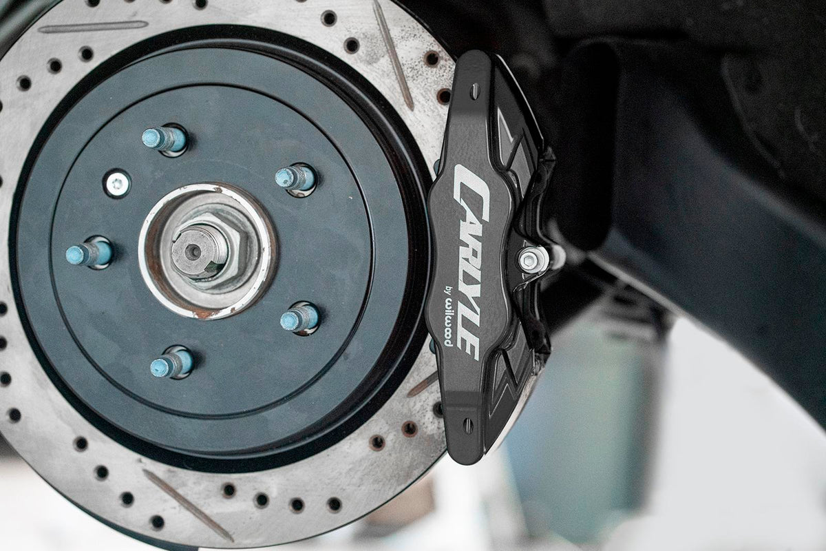 BMR 2014-2019 Chevrolet Corvette 17in Conversion Kit with Drilled & Slotted Rotors & Black Calipers