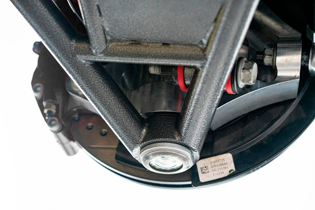 BMR 2014-2019 Chevrolet Corvette 17in Conversion Kit with Drilled & Slotted Rotors & Black Calipers
