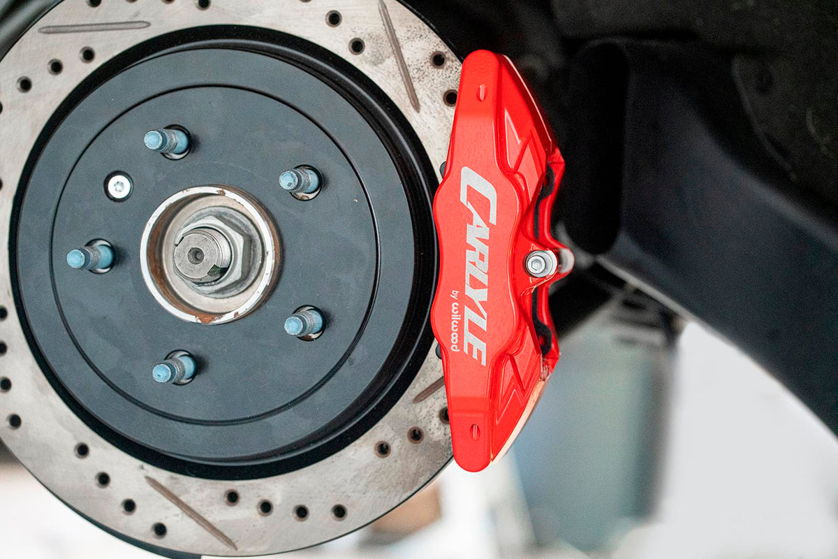BMR 2014-2019 Chevrolet Corvette 17in Conversion Kit with Drilled & Slotted Rotors & Red Calipers