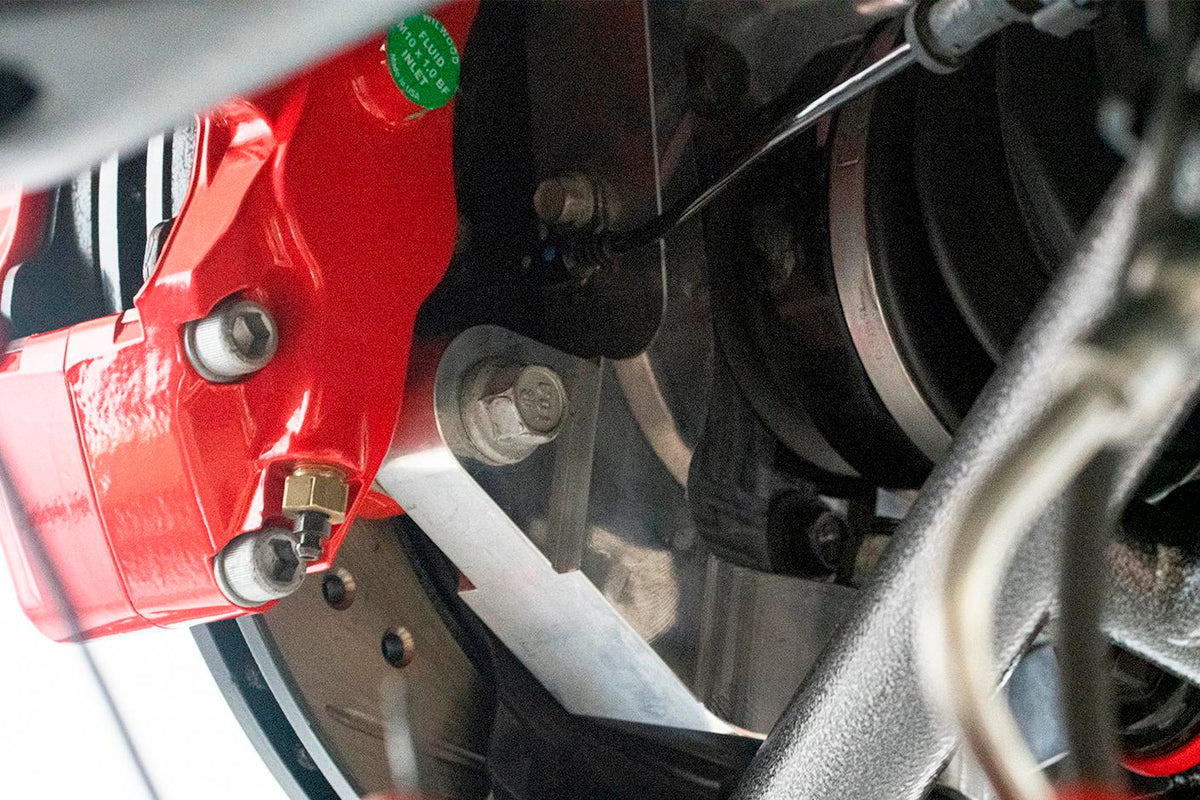 BMR 2014-2019 Chevrolet Corvette 17in Conversion Kit with Drilled & Slotted Rotors & Red Calipers