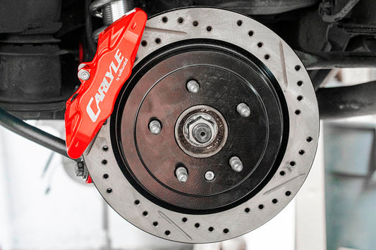 BMR 08-14 Cadillac CTS-V 15in Conversion Kit w/ Drilled & Slotted Rotors & Red Calipers
