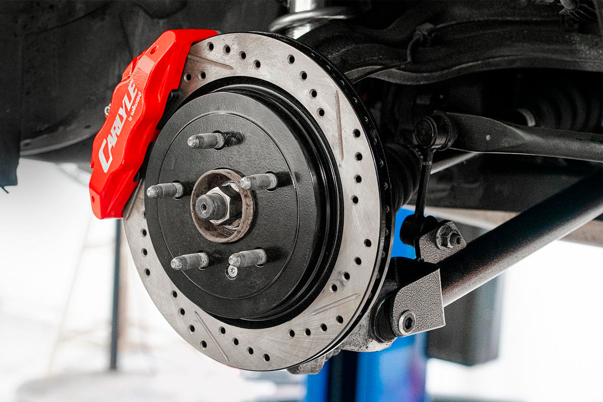 BMR 2008-2014 Cadillac CTS-V 15in Conversion Kit with Drilled & Slotted Rotors & Red Calipers