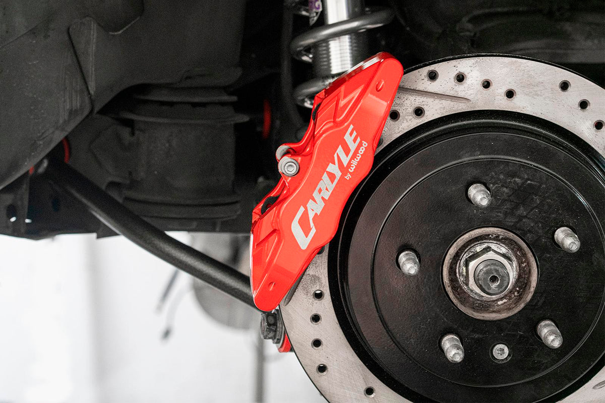 BMR 2008-2014 Cadillac CTS-V 15in Conversion Kit with Drilled & Slotted Rotors & Red Calipers