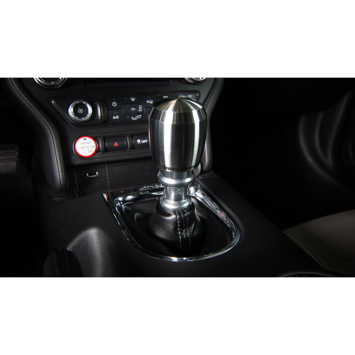 GrimmSpeed GRM038012 Stubby Shift Knob Black Delrin - M12x1.25