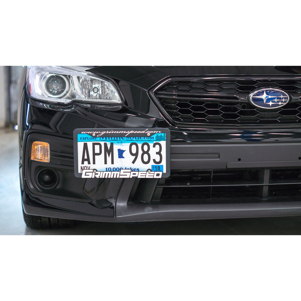 GrimmSpeed GRM094029 for 10+ Subaru Legacy/Outback / 13+ Subaru BRZ/13+ Scion FR-S License Plate Relocation Kit