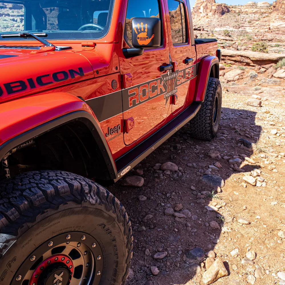 Rock Slide Engineering for 2024 Jeep Gladiator Side Step Sliders