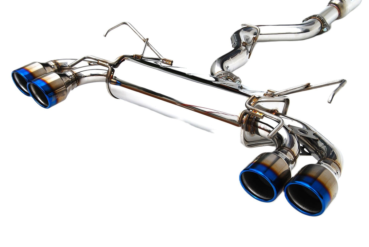 Invidia HS08STIG3T 08-14 Subaru STI 11-14 WRX Hatchback Q300 Quad Titanium tip Cat-back Exhaust