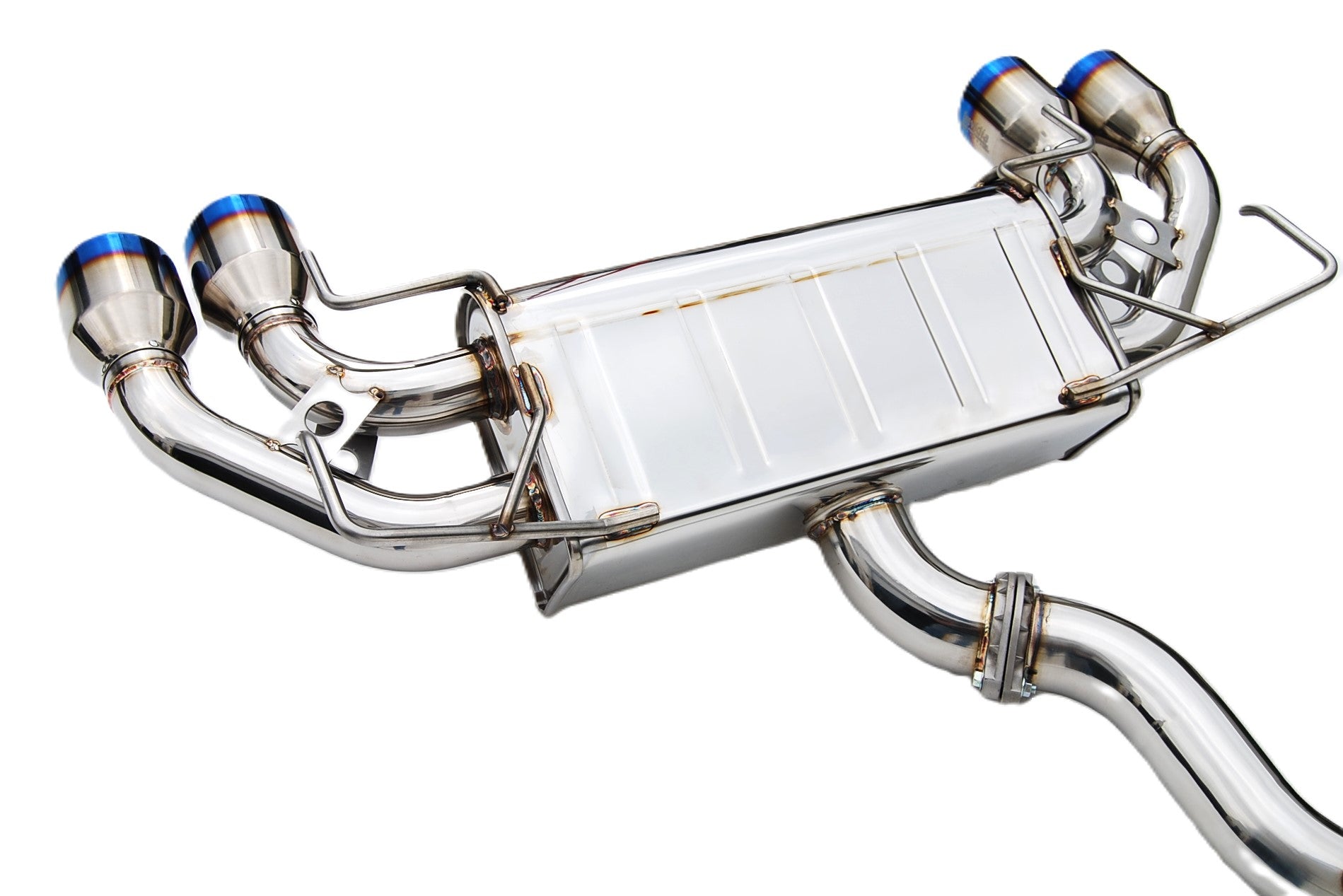Invidia HS08STIG3T 08-14 Subaru STI 11-14 WRX Hatchback Q300 Quad Titanium tip Cat-back Exhaust
