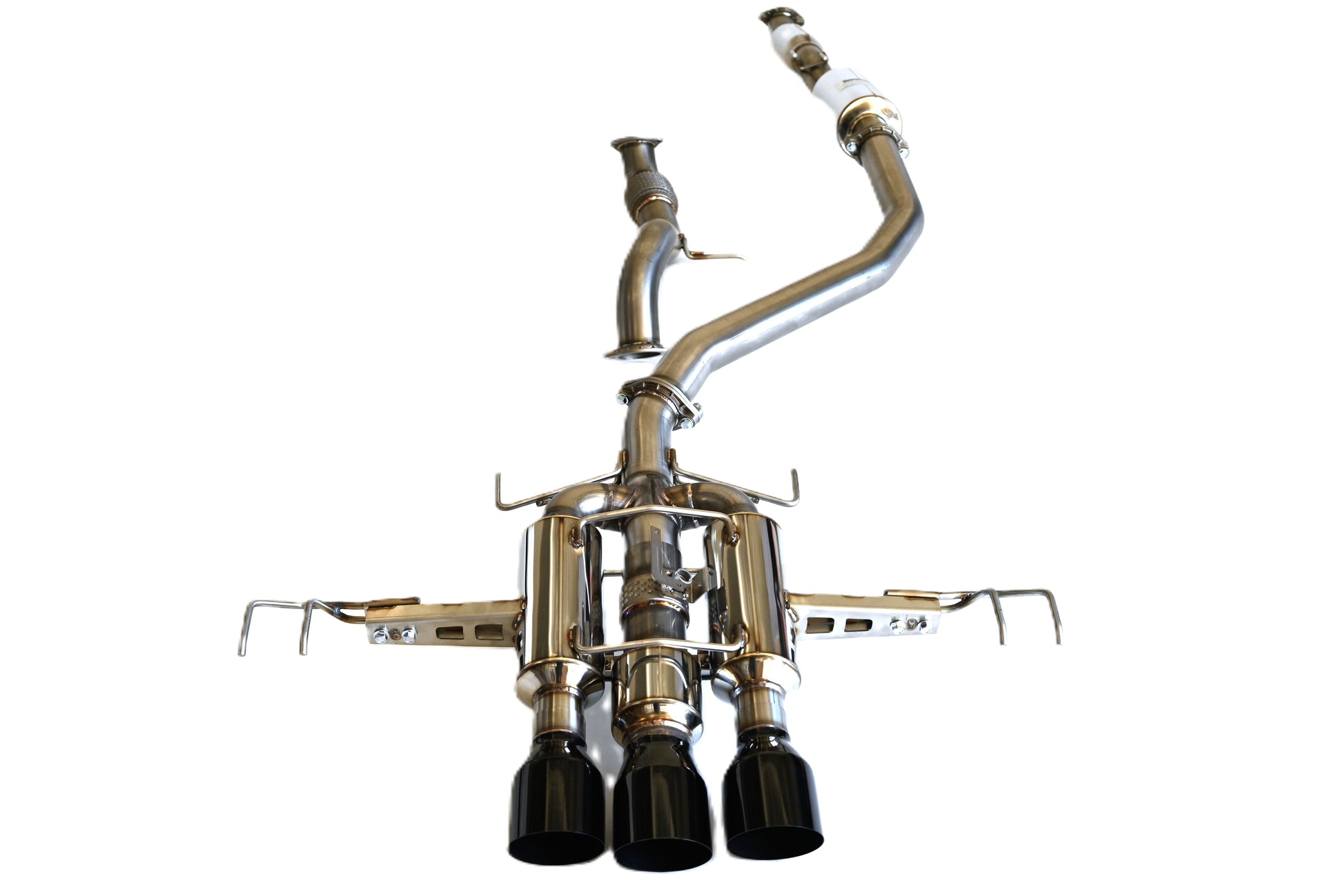 Invidia HS22CTRFGM3SBL 22-up Honda Civic Type-R FL5 R400 Black tips Cat-back Exhaust