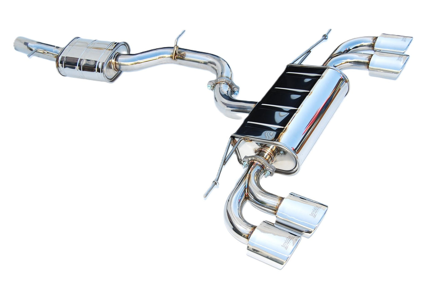 Invidia HS14GFRG3S Volkswagen 14-16 VW Golf-R Q300 Quad Oval S.S. tip Cat-back Exhaust