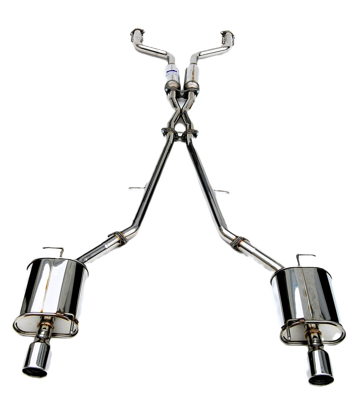 Invidia HS07IG4G3S 07-Up Infiniti G35/G37 Sedan Q300 Dual Rolled S.S.Tips Cat-back Exhaust