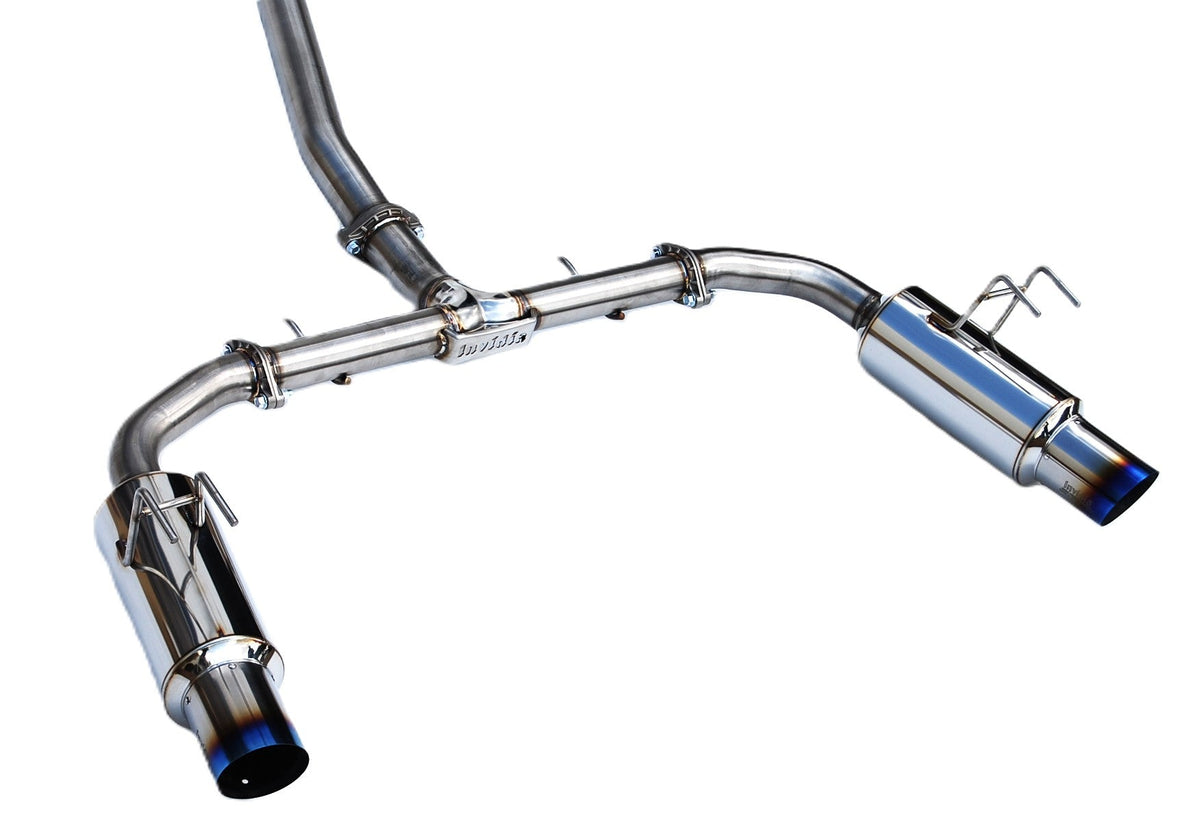Invidia HS22HS4GD1STL 22-Up Honda Civic Si Integra Base Dual N1 Titanium tip Cat-back Exhaust