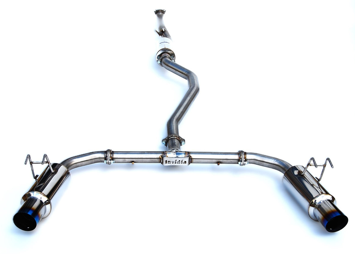 Invidia HS22HS4GD1STL 22-Up Honda Civic Si Integra Base Dual N1 Titanium tip Cat-back Exhaust