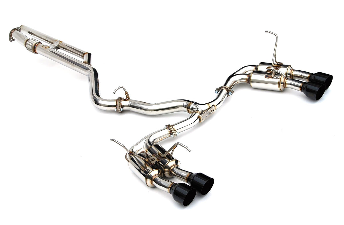 Invidia HS22WRXGM4SB 22-Up Subaru WRX Gemini R400 Quad Black tip Cat-back Exhaust