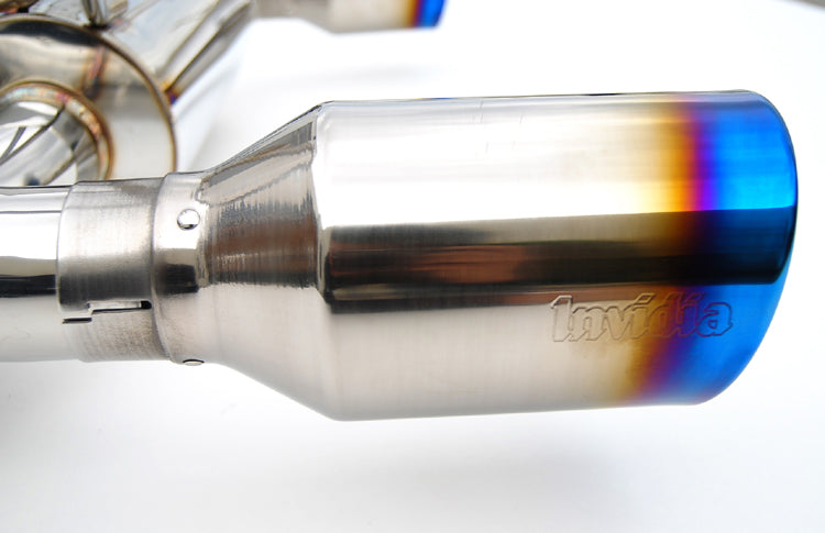 Invidia HS03IFXGID 03-08 Infiniti FX35 03-05 FX45 Gemini Rolled Titanium tip Cat-back Exhaust