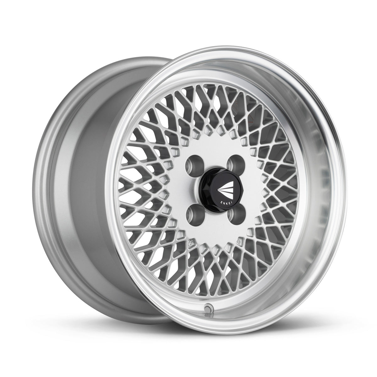 Enkei92 Classic Line 15x8 25mm Offset 4x100 Bolt Pattern Silver Wheel