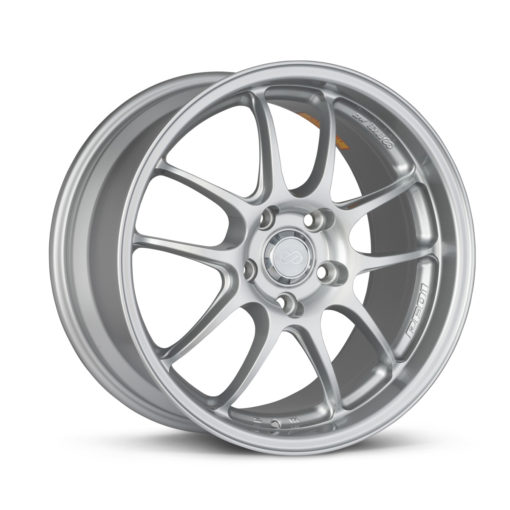 Enkei PF01SS 17x9 5x114.3 60mm Offset 75mm Bore Diameter Silver Wheel