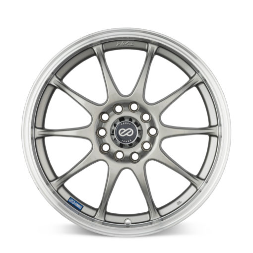 Enkei J10 15x6.5 4x100/108 38mm Offset 72.6mm Bore Dia Silver with Machined Lip Wheel