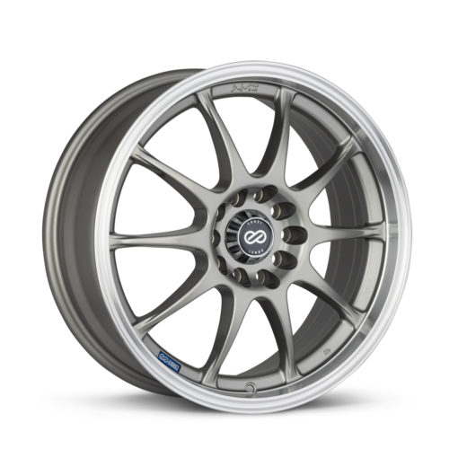 Enkei J10 16x7 4x100/114.3 42mm Offset 72.62mm Bore Dia Silver w/ Machined Lip Wheel