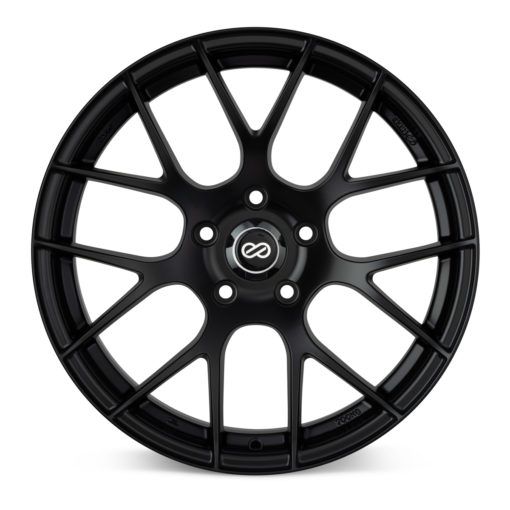 Enkei Raijin 18x8 45mm Offset 5x100 Bolt Pattern Matte Black Wheel