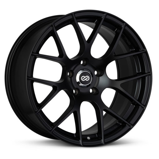 Enkei Raijin 18x8.5 50mm Offset 5x114.3 Bolt Pattern 72.6 Bore Diameter Matte Black Wheel