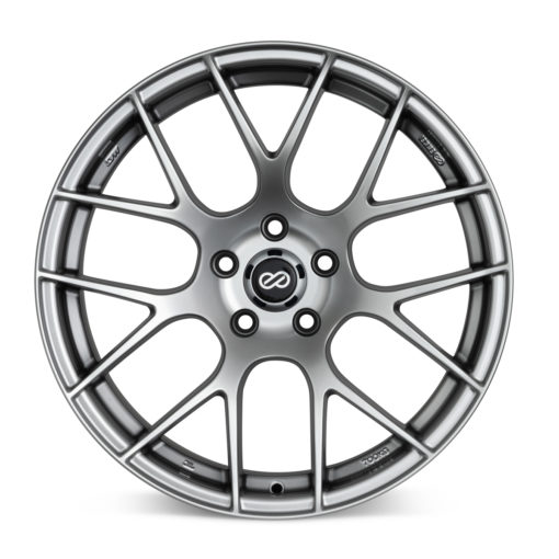 Enkei Raijin 19x8.5 35mm Offset 5x114.3 Bolt Pattern 72.6 Hub Bore Hyper Silver Wheel