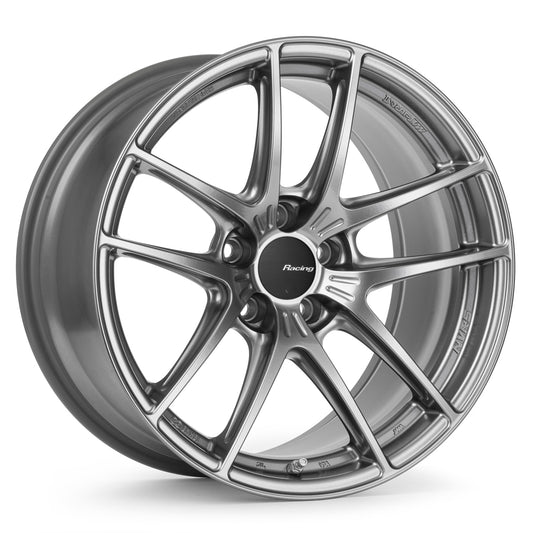 Enkei NVR5 18x9.5in / 5x114.3 BP / ET27 / 75mm Bore - Dark Hyper Silver Wheel