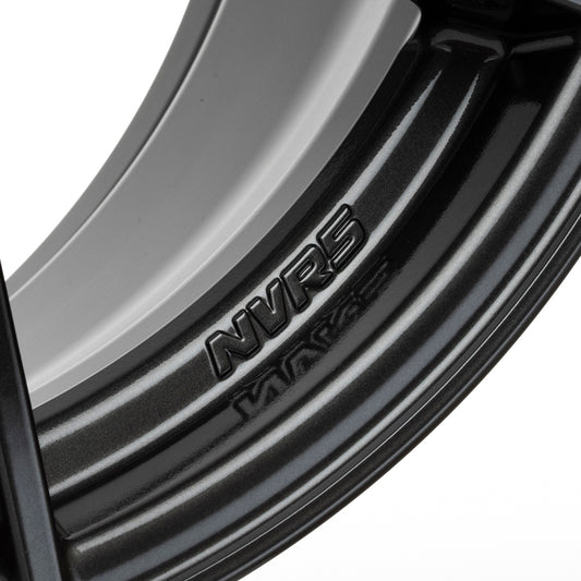 Enkei NVR5 17x9in / 5x100 BP / ET43 / 75mm Bore - Dark Hyper Silver Wheel
