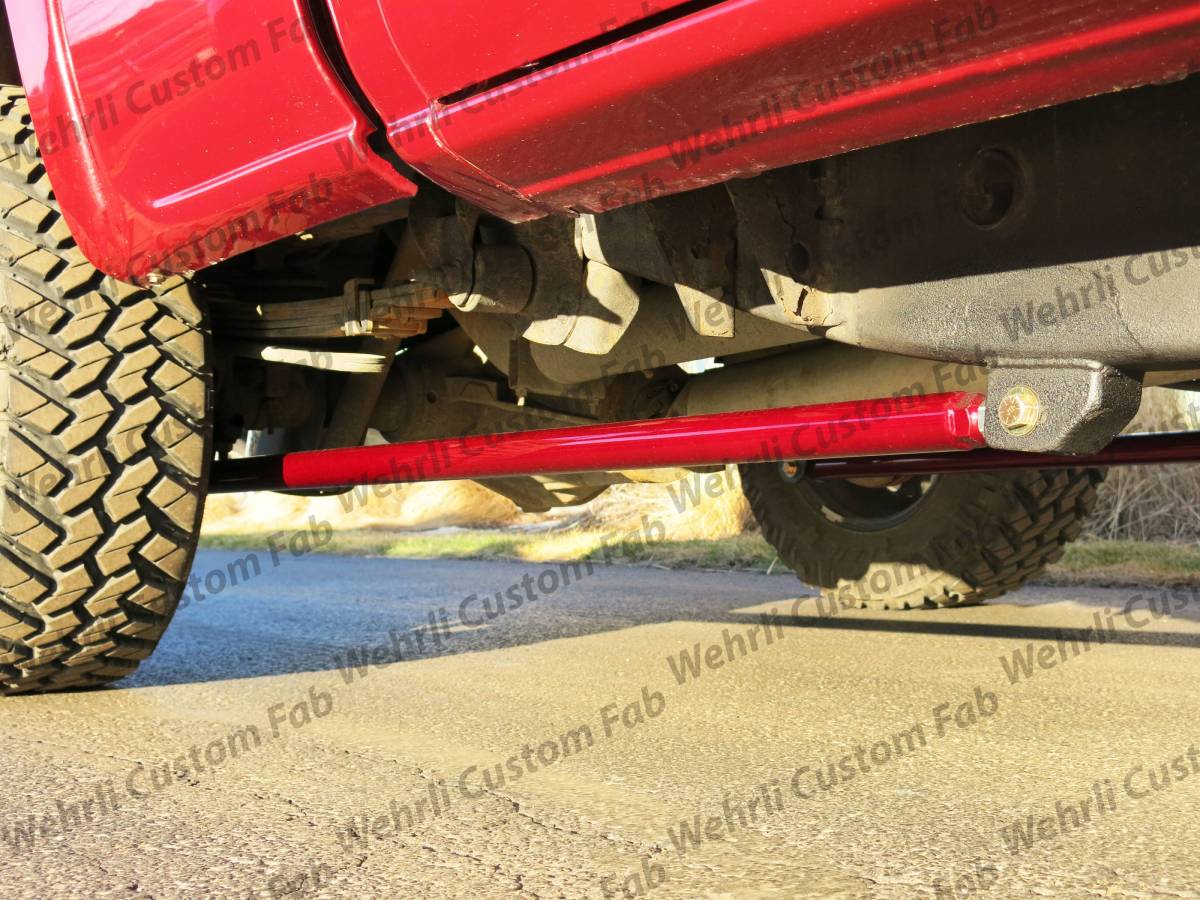 Wehrli Custom Fabrication WCF100852-GB ECLB & CCLB 68in Traction Bar Kit Gloss Black for 2001-2010 Chevrolet Silverado / GMC Sierra 2500 HD / 3500 HD Duramax