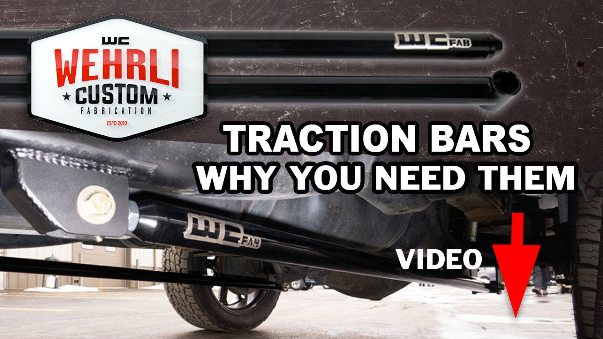 Wehrli Custom Fabrication WCF100855-GB ECLB & CCLB 68in Traction Bar Kit Gloss Black for Ford / Dodge / Ram HD